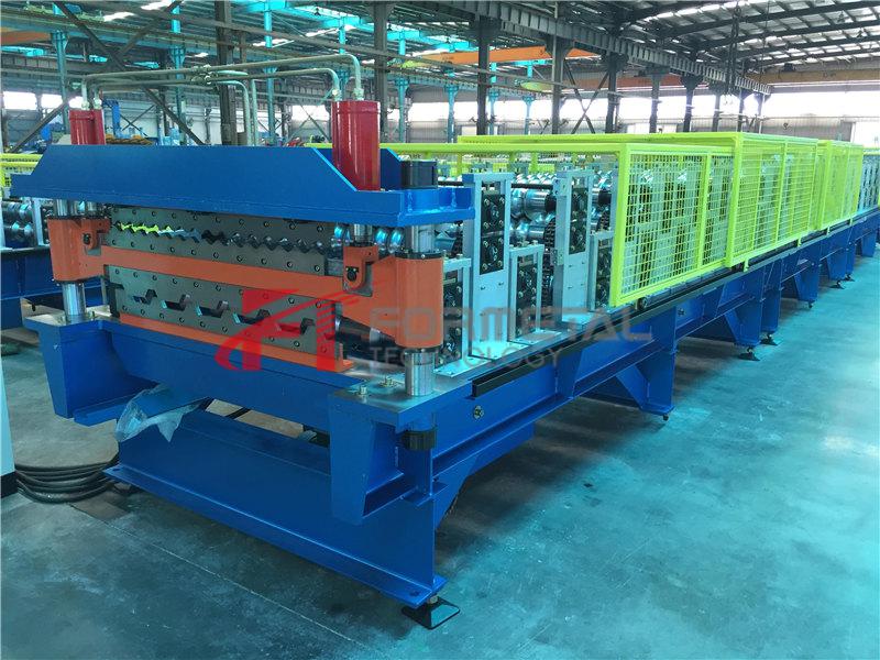 Machine de formage de rouleaux à double couche